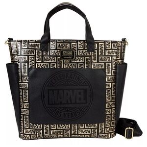 Loungefly Marvel Logo Convertible Backpack & Tote Bag Purse